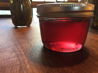 Fireweed jelly is awesome, especially on your 100 year old sourdough starter pancakes.